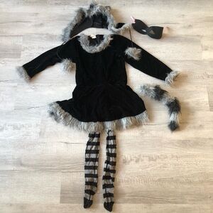 Fun World Fuzzy Sweet Raccoon Costume Set for Girls 12/14